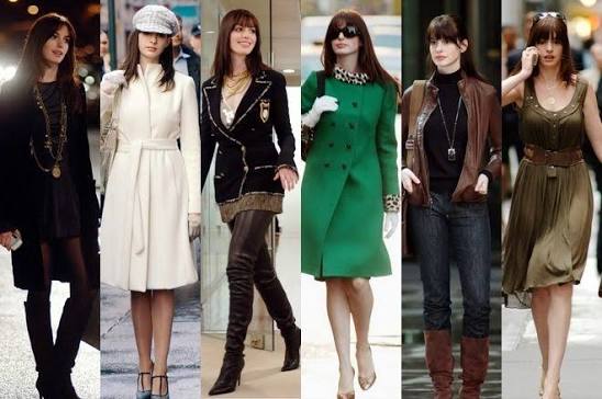 Diferentes outfits de la protagonista